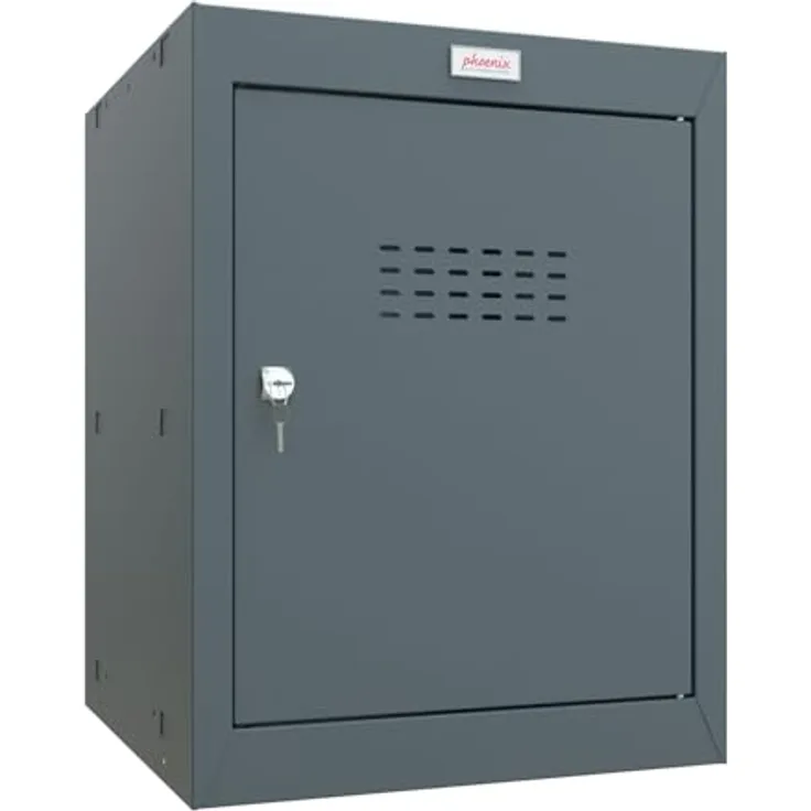 Phoenix Tresor CL0544AAK Cube Locker, 66L Schließfach, anthrazitgrau, modulare Konstruktion mit Standardschlüsselverschluss