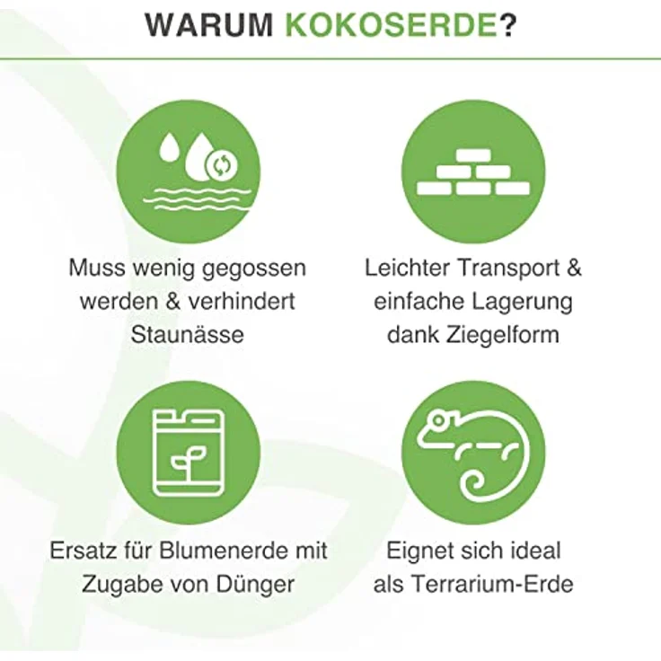 yayago Humuserde I Kokoserde für Pflanzen 10 x 650g I Erde aus Kokosfasern I 100% natürlich & biologisch abbaubar I nährstoffarme Anzuchterde torffrei & ungedüngt für Hochbeete & Terrarien – Bild 4