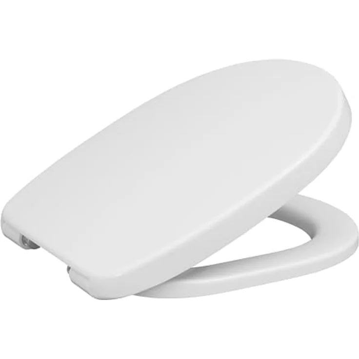 Calmwaters WC-Sitz für Ideal Standard Connect, Duroplast mit Absenkautomatik, abnehmbar, weiße O-Form, bis 250 kg belastbar, Made in EU, Modell 26LP6261 – Bild 8