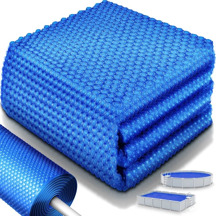 tillvex® Premium Pool Solarabdeckplane 400 µm Rechteckig 450x220 cm | Solarfolie Wärmeplane zuschneidbar | Solarplane Solarabdeckung | Poolheizung Poolsolarplane für Wassererwärmung