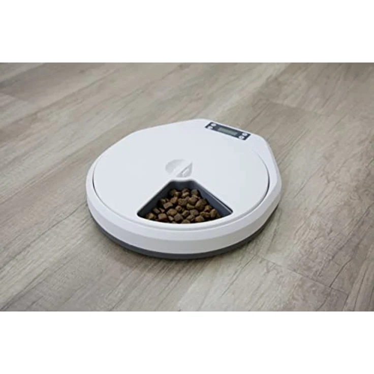 Kerbl Futterautomat für Hunde und Katzen, Zeitschaltuhr, 5 Mahlzeiten a 240ml (0.24 l), Futternapf – Bild 4