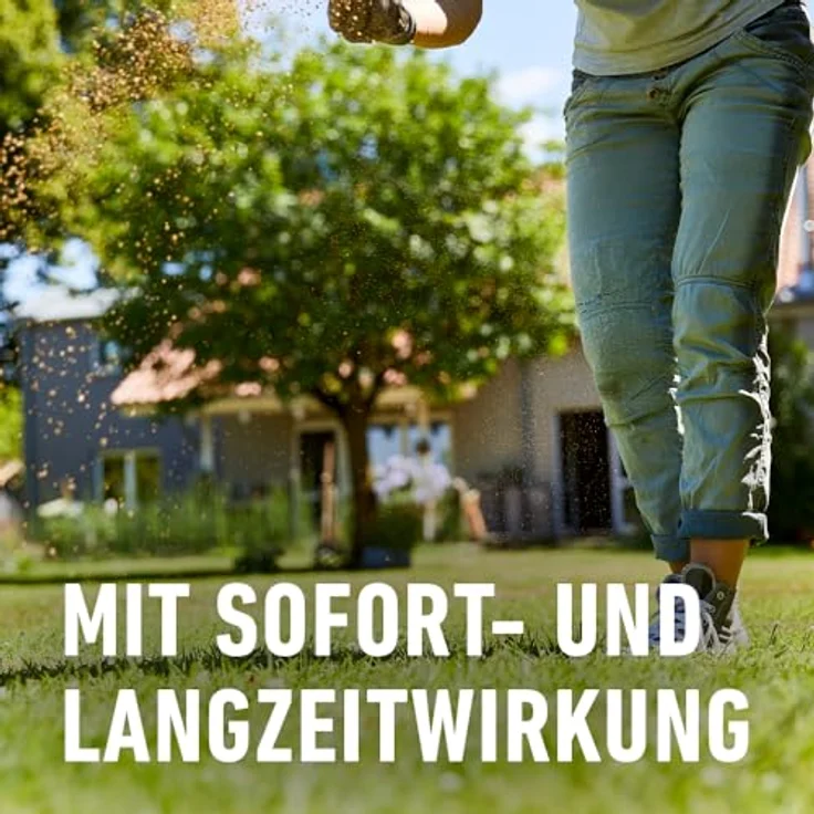 Compo Bio-Rasendünger 20 kg, 100% natürliche Inhaltsstoffe, für 500 m² Rasenfläche, staubarm und unbedenklich für Mensch und Tier – Bild 5