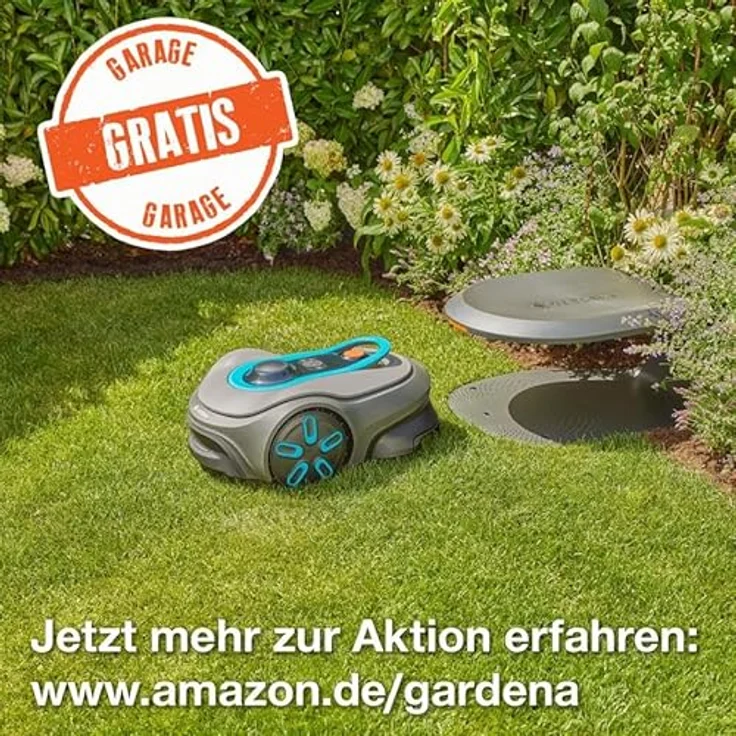 Gardena Mähroboter smart SILENO pro, 600 m², Schnittbreite 16 cm, Induktionsgestützte Navigation, KI-gestützte LONA™ Intelligence, Begrenzungskabel – Bild 2