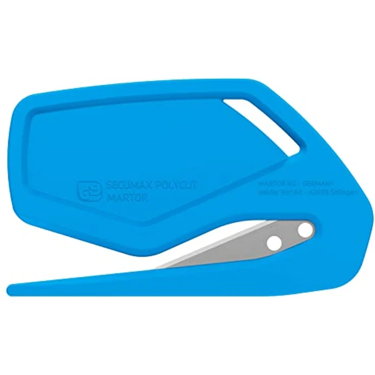 MARTOR 10 x Sicherheitsmesser, Verdeckte Klinge, SECUMAX POLYCUT, Profi Cuttermesser, Leicht, Kunststoff, Rechts- & Linkshänder, GS Geprüft – Bild 1