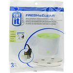 Catit Ersatzreinigungsfilter, Trinkbrunnenfilter, für die 3L Catit Trinkbrunnen, 3er Pack