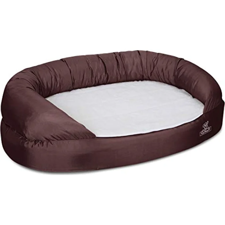 Knuffelwuff Orthopädisches Hundebett Jessy waschbar Hunde ortho bed Hundesofa Hundekorb Hundekörbchen orthopädisch memory Braun 4XL Übergröße 155 x 105cm, Sehr Robust und Kratzfest, Pflegeleicht, Hochwertiger Markenartikel – Bild 2