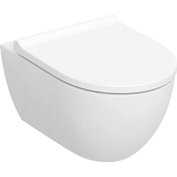 Geberit Acanto Set Wand-WC + Bidet, weiss KeraTect, Spülrandlos, TurboFlush-Spültechnik – Bild 2