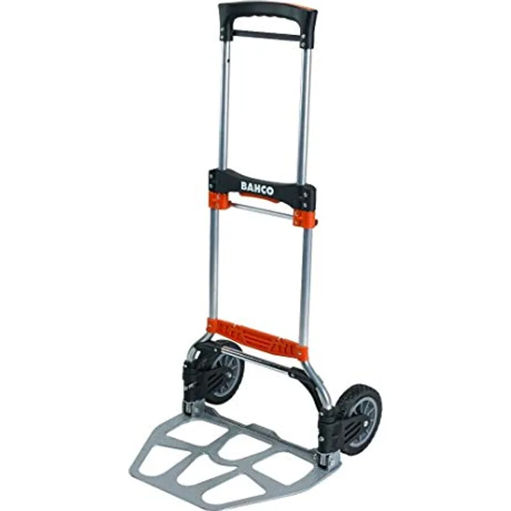 BAHCO Sackkarre 1430FT120, klappbare Transportkarre mit 120 kg Traglast, Stahlgestell und Gummireifen