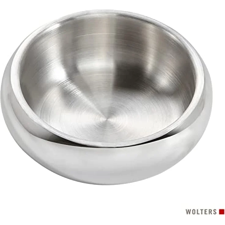 Wolters Futternapf Diner Steel, Edelstahl Napf mit rutschfestem Boden, hochglänzend – Bild 2