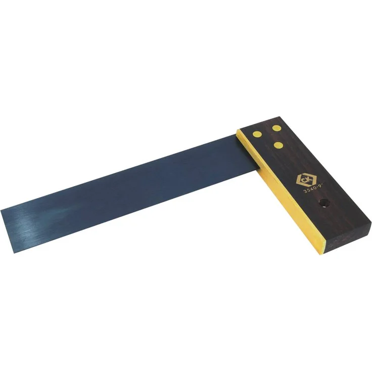 C.K. T3540 09 Tischlerwinkel, 225mm mit gehärtetem Blatt und Rosenholzschenkel für präzise Messungen – Bild 1
