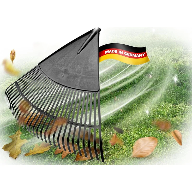 Novatool Laubbesen, 2X Laubbesenkopf mit 30 Kunststoff-Zinken, Rechen Arbeitsbreite 75cm