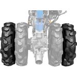 Güde Satz Räder GDB 62, Doppelbereifung für GME 6,5 PS mit 4.00 - 8 Reifengröße und 620 mm Spurweite