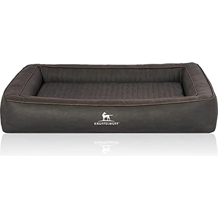 Knuffelwuff Orthopädisches Hundebett Montego XL Schwarz, Formstabil & Gelenkschonend – Bild 2