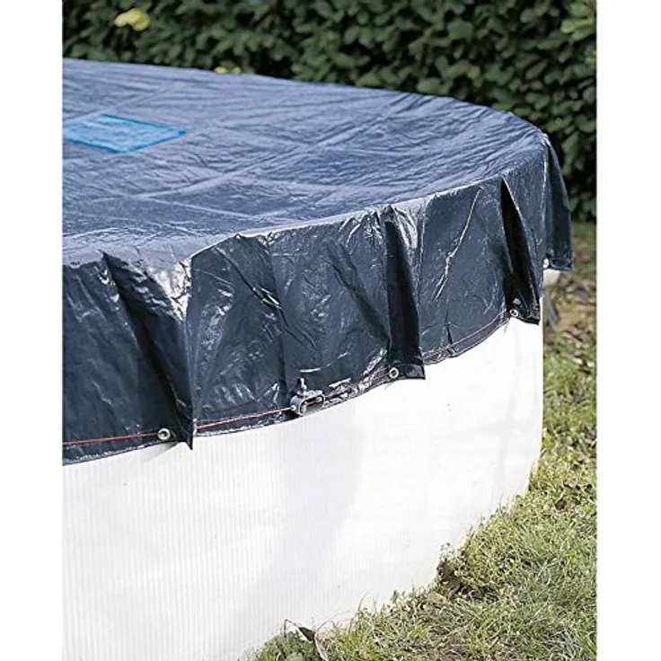 Werkapro Abdeckplane, rund, Ø 4,20 m, für Pool, Ø 3,6 m, Marineblau