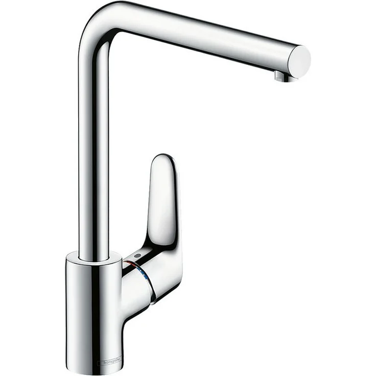 hansgrohe 280 Focus M41, Hochdruck Küchenarmatur mit 360° schwenkbarem Auslauf, Chrom