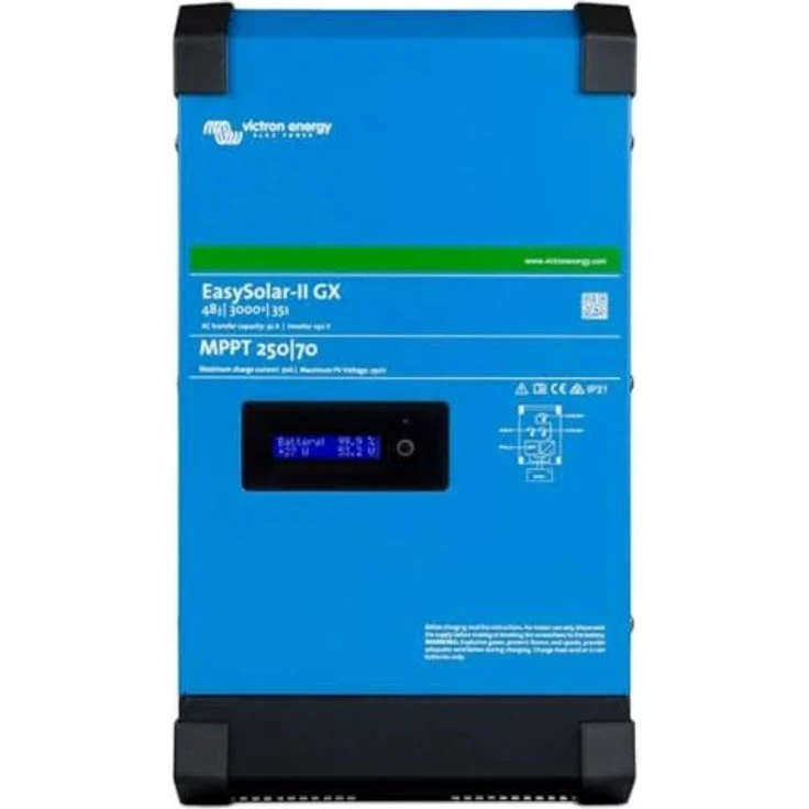 Victron Energy EasySolar II 24/3000/70-32, Solar-Laderegler mit MPPT 250/70 GX und integriertem Wechselrichter/Ladegerät, Wi-Fi-fähig – Bild 1