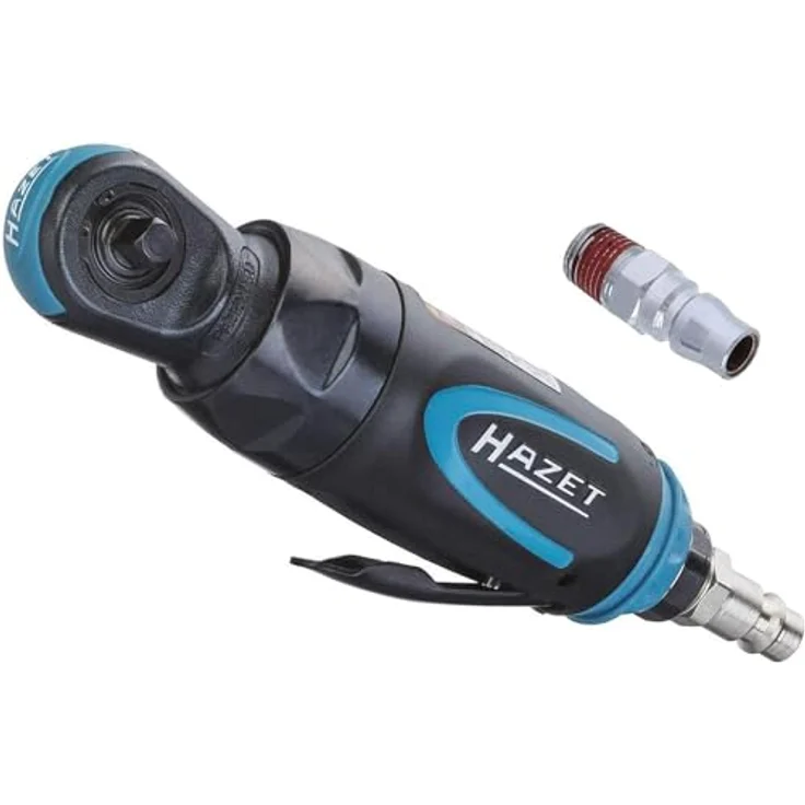 Hazet 9020P-2 Druckluft-Umschaltknarre 1/4" (6.3 mm), 360° verstellbarer Luftausgang, kälteisolierender Handgriff, max. Drehmoment 60 Nm, Betriebsdruck 6.3 bar – Bild 1