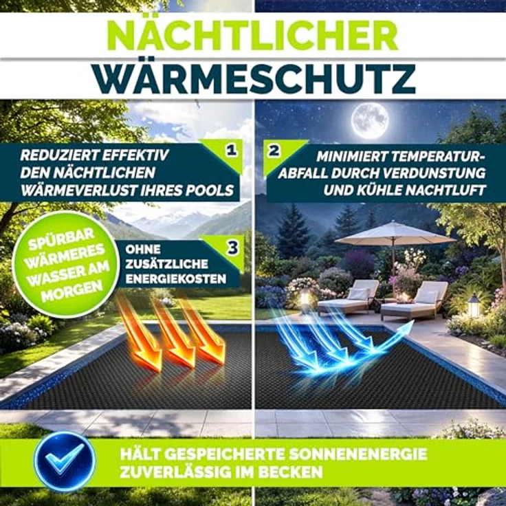 tillvex® Elite Pool Solarfolie 400 µm, rechteckig 260x160 cm, Premium Solarplane ProHeat QB4, zuschneidbar, für Wassererwärmung mit Poolheizung – Bild 8