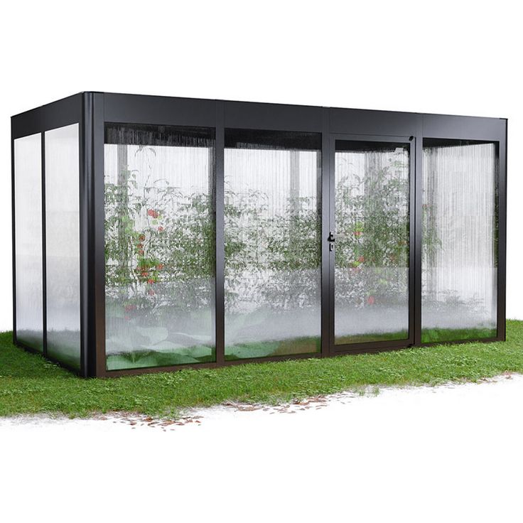 SunElements Gewächshaus 'SunGarden Select 4.2' anthrazit-metallic, 10 mm Doppelstegplatten, integrierte Lüftung