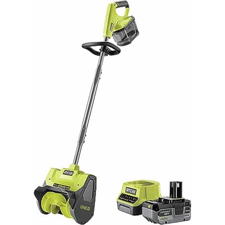 RYOBI 18V ONE+ Akku-Schneefräse RY18ST25A-140, 25 cm Arbeitsbreite, 6 m Wurfweite, inkl. 4 Ah Akku und Ladegerät – Bild 1