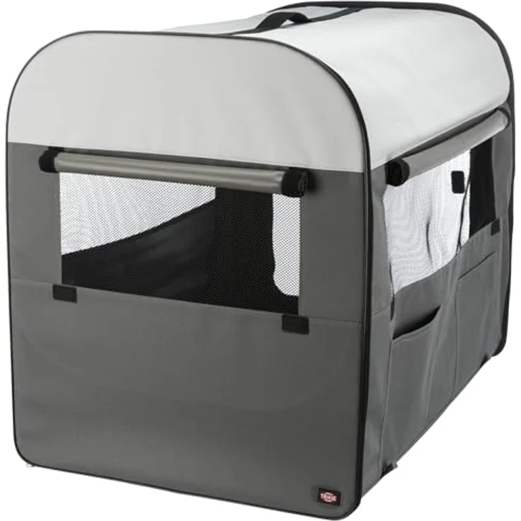 Trixie Transport-Hütte dunkelgrau-hellgrau M: 55 × 65 × 80 cm – Bild 4
