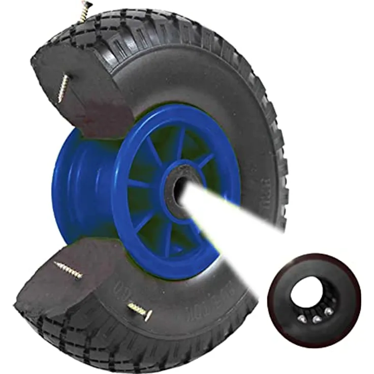 TRUTZHOLM Sackkarrenrad Vollgummi 260 x 85 mm 3.00-4 PU Sackkarre Ersatzrad Bollerwagenrad