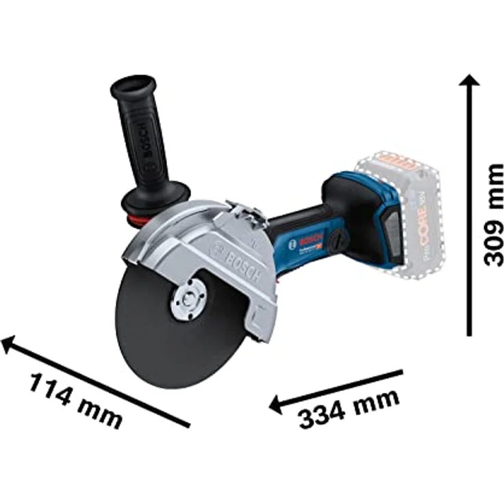 Bosch Winkelschleifer BITURBO GWS 18V-180 PC ohne Akku und Ladegerät im Karton – Bild 3