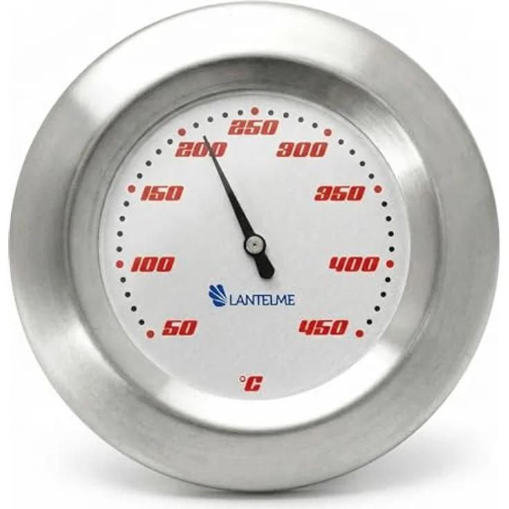 Lantelme Grillthermometer 450°C, Edelstahl Grilldeckelthermometer mit Temperaturanzeige von 50 bis 450 Grad, 2-tlg. – Bild 1
