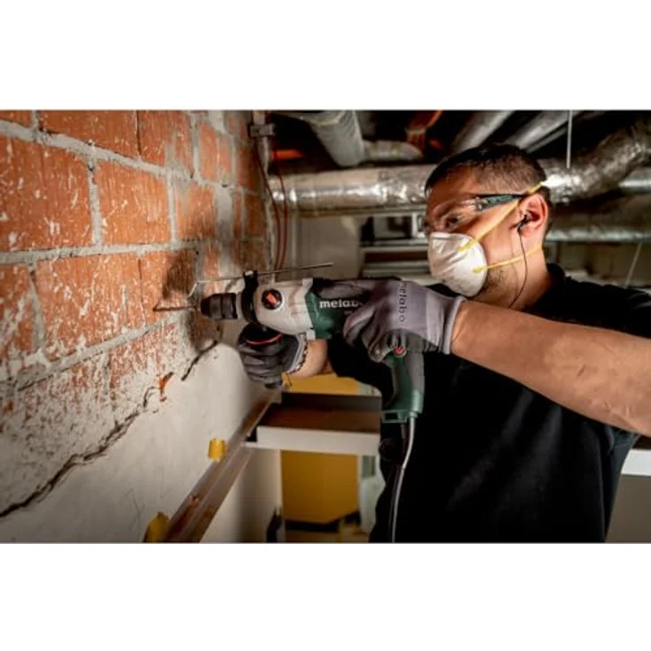 Metabo Schlagbohrmaschine SBE 800-2 (601744510) Kunststoffkoffer, Leistungsstark & Vielseitig – Bild 3