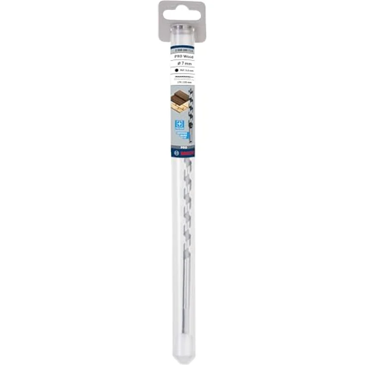 Bosch PRO Wood Holzschlangenbohrer, Sechskant, 7 x 160 x 235 mm, ø 5,6 mm, präzise Bohrungen in Hart- und Weichholz – Bild 2