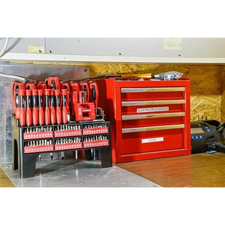 Red Tools Schraubendreher- und Bit-Set XXL - 101 teilig - Winkel- und Präzisionsschraubendreher - inkl. Stecknüsse - PZ,PH,T, Vierkant, Innensechskant u.v.m. – Bild 4
