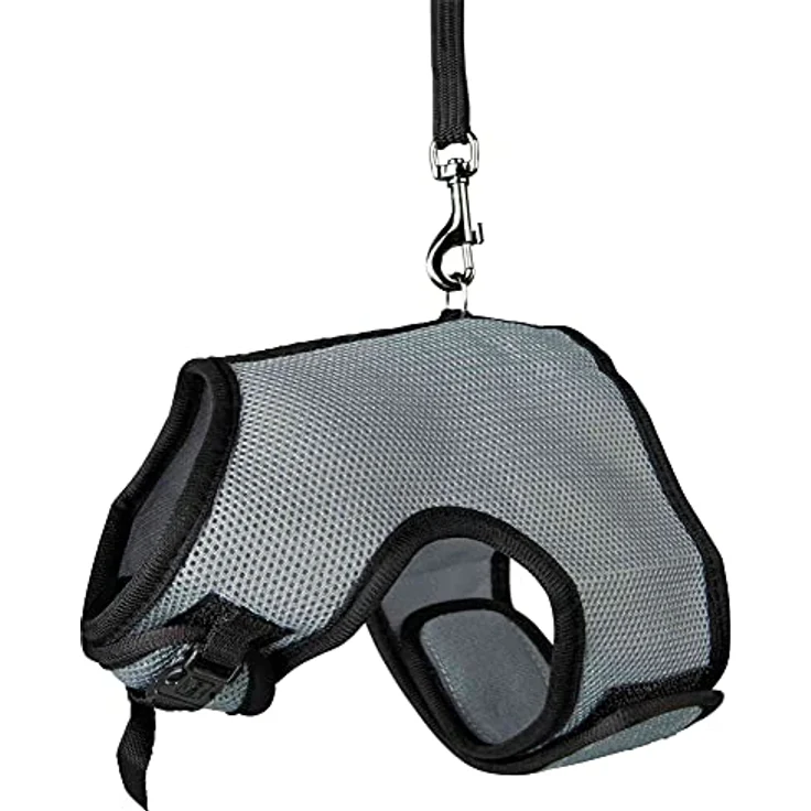 Trixie 61514 Softgeschirr mit Leine für große Kaninchen, Nylon, 25–40 cm, 1,20 m – Bild 3