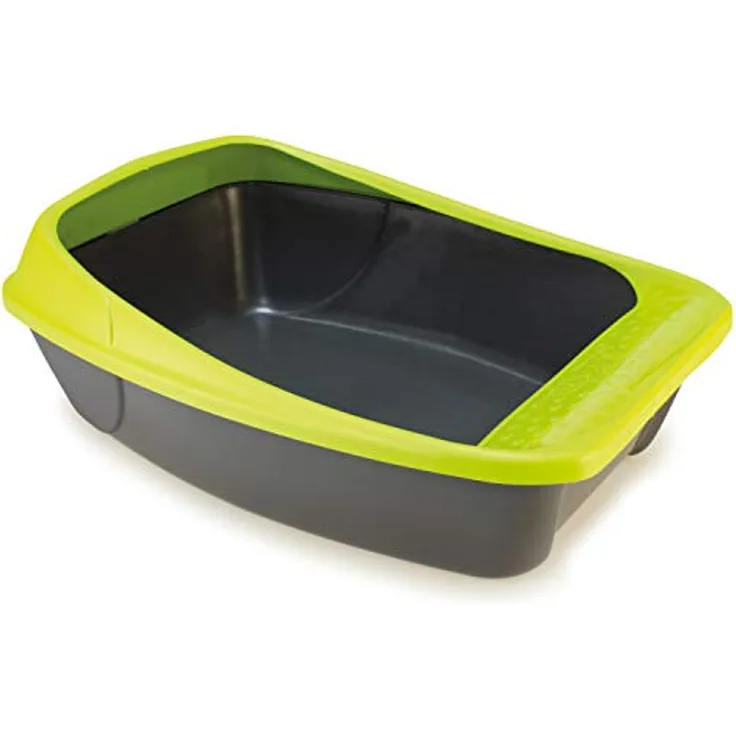 ARQUIVET Jungfrau Katzentoilette, 50 x 40 x 16,5 cm, Hygiene-Tablett für kleine, mittelgroße und große Katzen, alle Rassen, aus strapazierfähigem Material
