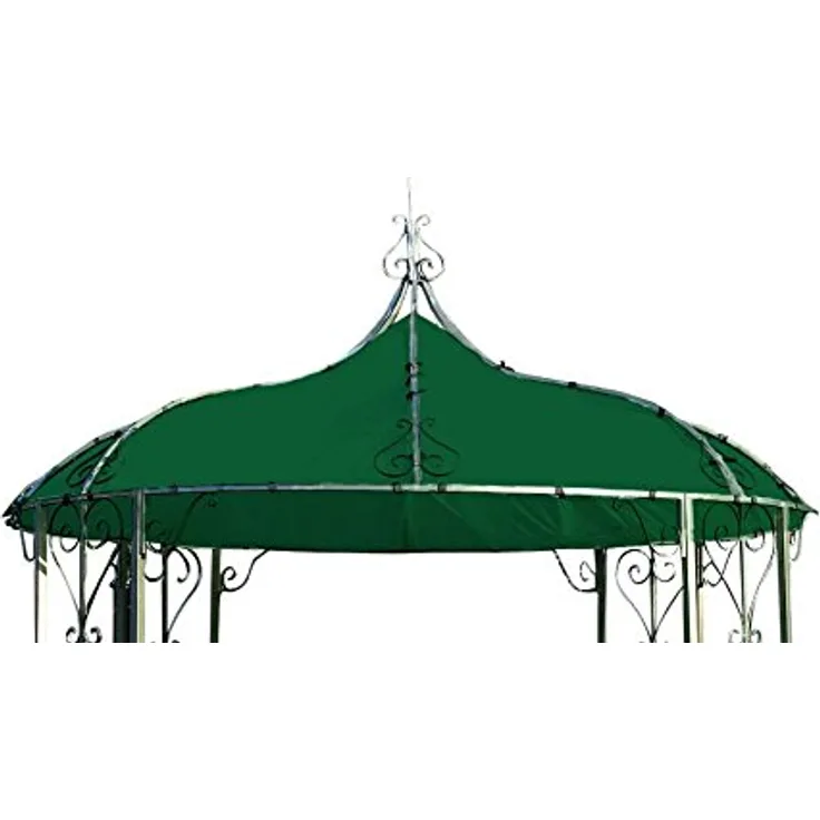 DEGAMO Dachplane für Pavillon Burma 300cm rund wasserdicht, dunkelgrün