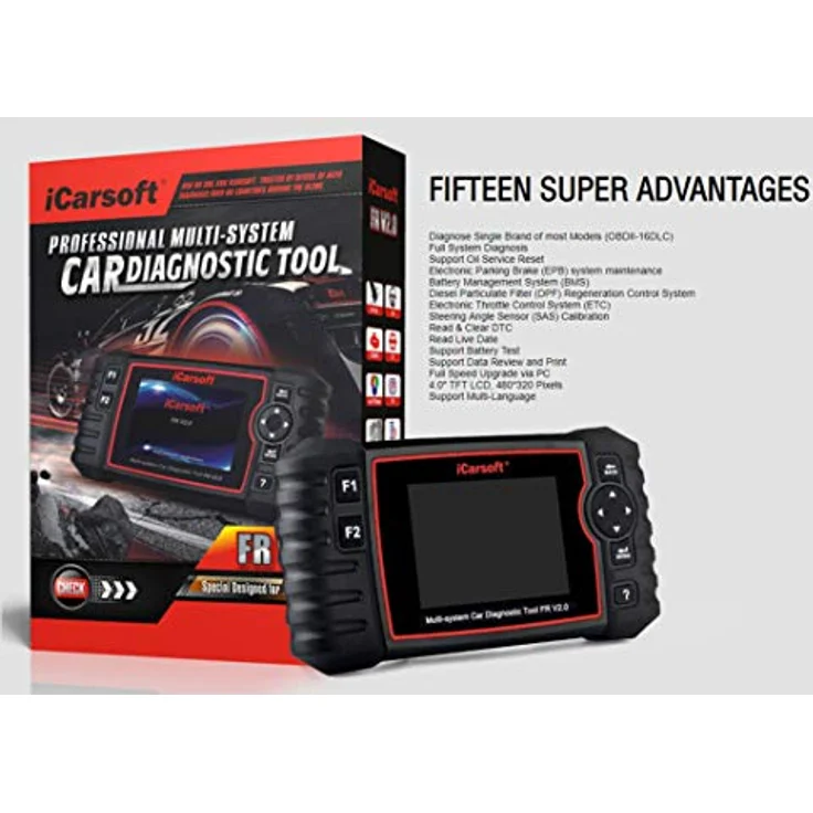 Icarsoft OBD II Diagnosetool FR V2.0 icfrv2 Passend für (Auto-Marke): Universal uneingeschränkt 1St. – Bild 7