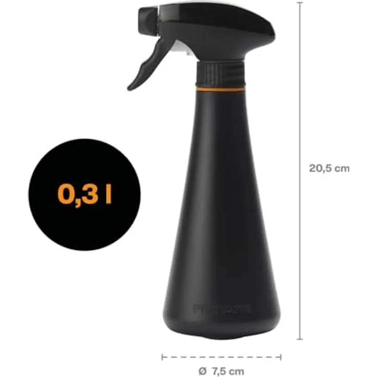 Fiskars Pflanzensprüher, 0,3 l, zum Bewässern empfindlicher Pflanzen, Kunstharz, Schwarz/Orange – Bild 3