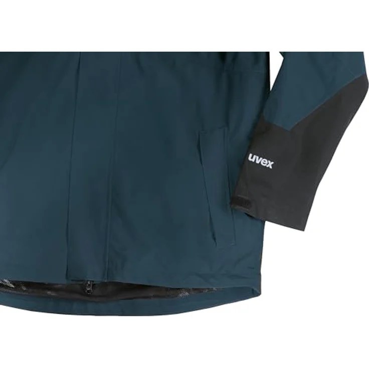 Uvex Sports uvex suXXeed craft, Arbeitsjacke Wetterjacke, optimale Passform, wind- und regenfest, blau-nachtblau, Größe L – Bild 3