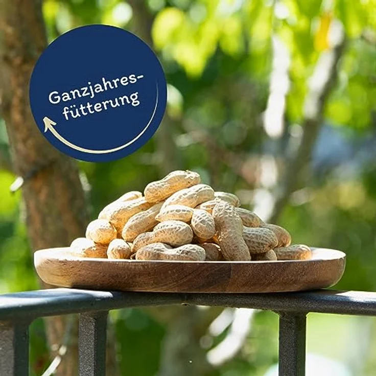 Lyra Pet® | 10 kg Erdnusskerne in Schoten | Wildvogelfutter Ganzjährig | Naturbelassene Erdnüsse in Schale | Reich an Fetten & Ballaststoffen | Energiereiches Futter für Wildvögel & andere Wildtiere – Bild 3