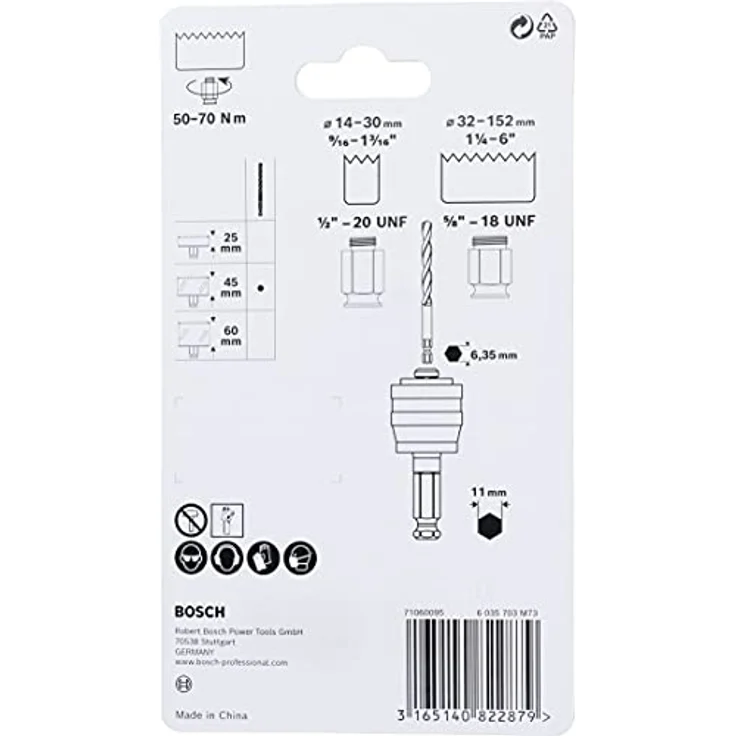 Bosch Accessories 2608599010, Power-Change Adapter für Lochsägen, schnelles und schlüsselloses System – Bild 3