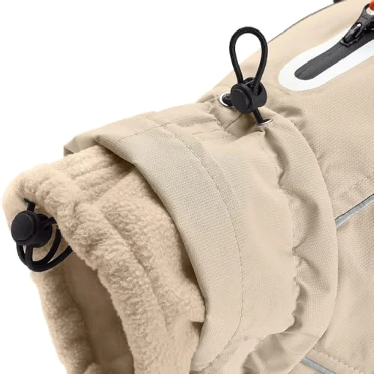 Hunter Tierbedarf Hundemantel Nordby Mops & Co. orange, reflektierende Paspeln, elastische Schlaufen, waschbar bei 30 °C – Bild 3