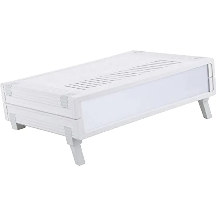 Bopla UM 62009 L ULTRAMAS_Set Tisch-Gehäuse, ABS Lichtgrau (RAL 7035), L x B x H 290.90 x 198.90 x 62.20 mm, Schutzart IP40, für vertikale/horizontale Anwendungen