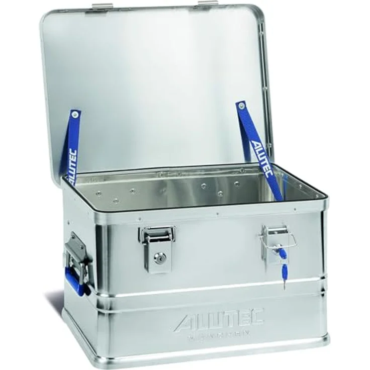 ALUTEC Aluminiumbox Classic 30, Aufbewahrungsbox aus 0,8 mm Aluminium mit 30 l Volumen, LxBxH 430 x 335 x 270 mm, staub- und spritzwassergeschützt – Bild 2