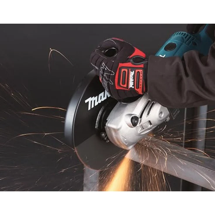 Makita Winkelschleifer-Set DK0054G, inkl. Zubehör und Transportkoffer, 840/2200 W, Schleifscheibendurchmesser 125 mm/230 mm – Bild 9