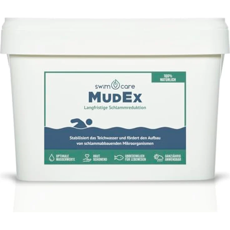 swimcare Teichpflege MudEx, Langfristige Schlammreduktion, 10 kg Eimer, 100% natürlich & unschädlich – Bild 8