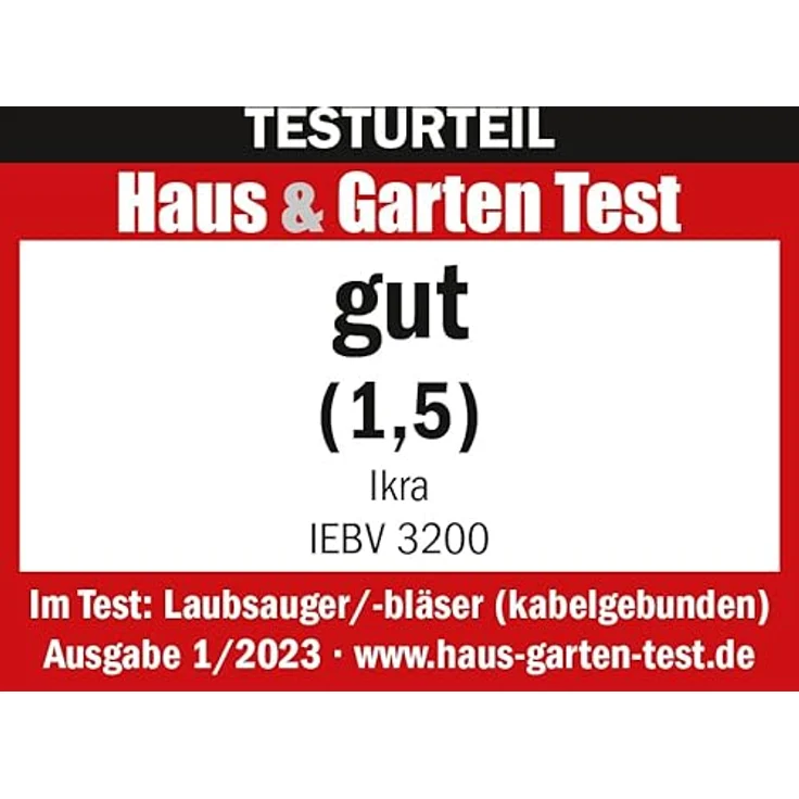 IKRA Elektro Laubbläser & Laubsauger IEBV 3200, mit Blasrohrverlängerung – Bild 20