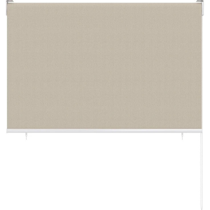 paramondo Senkrechtmarkise Balkon 120x240cm, Außenrollo mit 85% Sonnenschutz und 90% UV-Schutz, creme