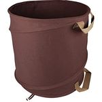 Windhager Gartenabfallsack Pop-Up CANVAS, Gartensack, Laubsack selbstaufstellend, Grünschnitt-Sack, Laubkorb, Springsack, 80L, Ø46 x 48cm, 07576