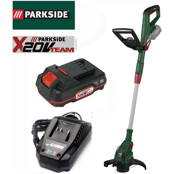 Parkside Akku-Rasentrimmer »PRTA 20-Li«, 20-Volt-Lithium-Ionen-Akku, drehbarer Trimmerkopf, inkl. Akku + Ladegerät, X 20 V Team – Bild 1