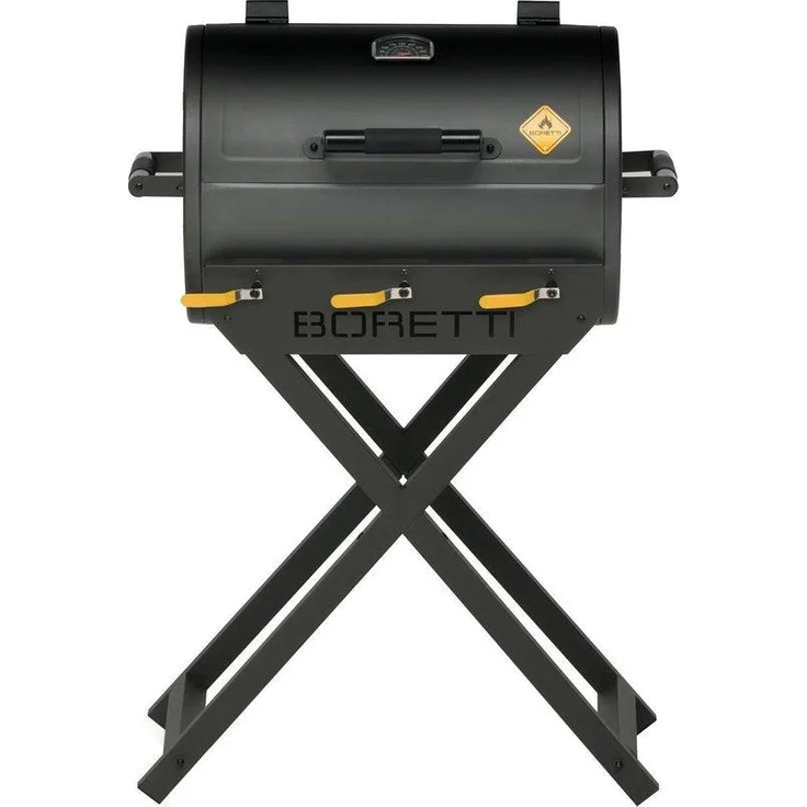 Boretti Addizio Gasgrill, 3 Brenner, Grillfläche 41 x 59 cm, anthrazit, geeignet für ca. 12 Personen, mit Thermometer und hitzebeständigen Griffen