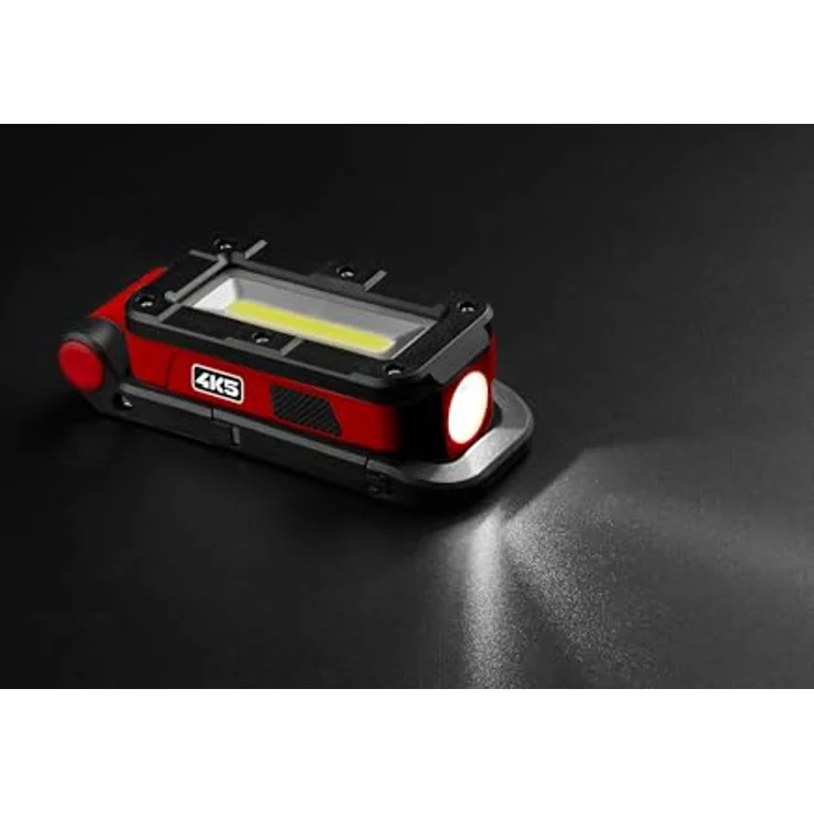 4K5 Tools Arbeitslampe WL 380 (LED-Lampe, Leuchtkraft 280 lm / 380 lm, Spotlicht + Flutlicht, drei Leuchtstufen, Arbeitsleuchte, aufladbar über USB-C) – Bild 3